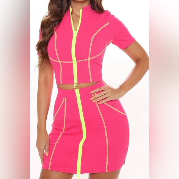 Skirt set - pink - XS. - Picture 4 of 4